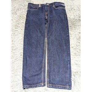 Sean John Mercer Slim Straight Jeans Mens Size 36x30 Hemmed Medium Wash Cotton